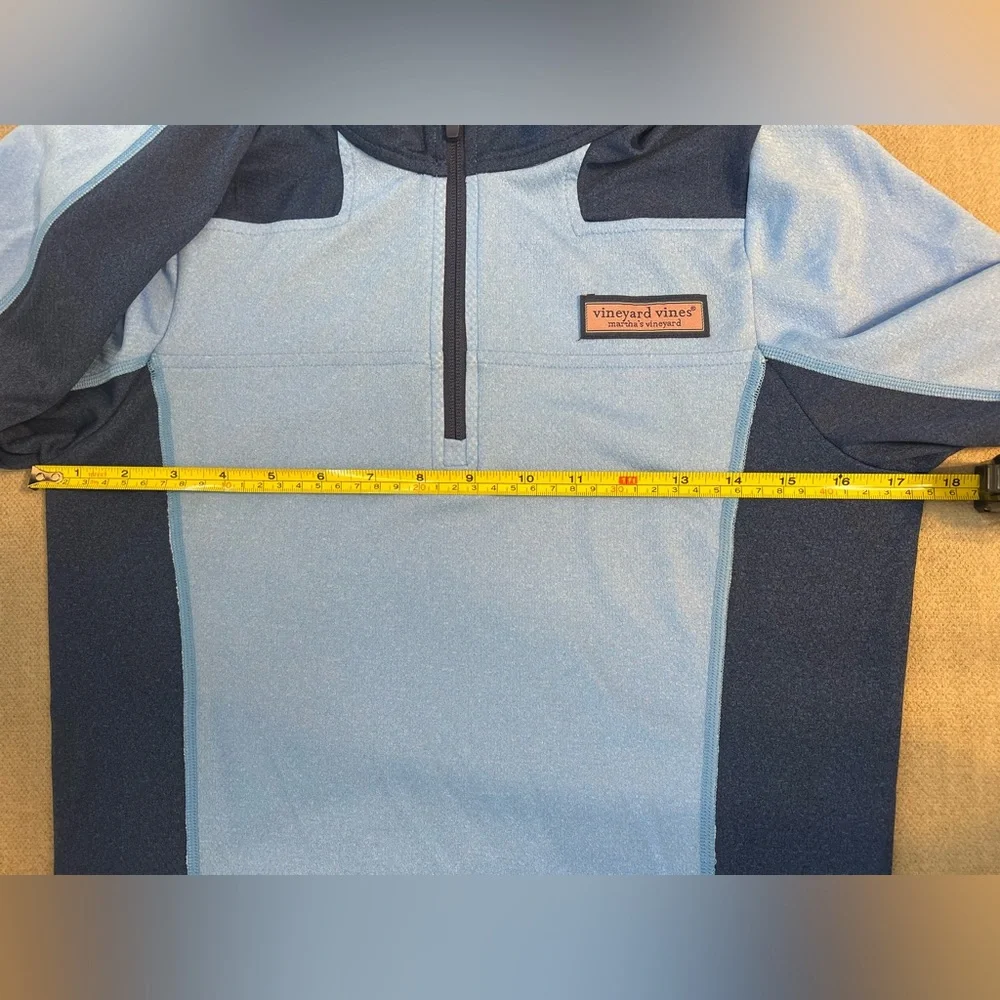 NWT Boys Vineyard Vines Performance Mesh LS Shep Shirt 1/4 Zip Small (8-10) - Picture 4 of 8